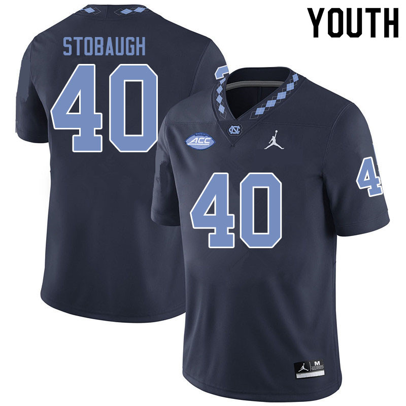 Jordan Brand Youth #40 Ben Stobaugh North Carolina Tar Heels College Football Jerseys Sale-Black